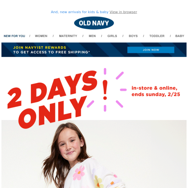Today Only! Old Navy 50% Off Women's and Girl's Powersoft Leggings