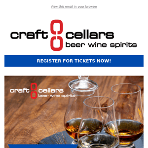 FREE In-Store Craft Cellars Whisky Festival & Lottery