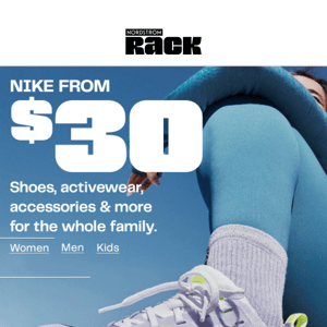 Nike, Nike & more Nike from $30