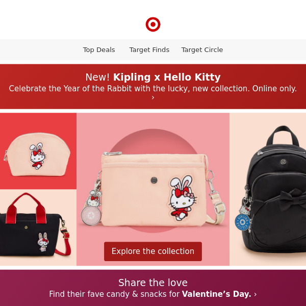 Explore the new Kipling x Hello Kitty collection.