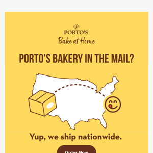 Porto's Bakery shipping nationwide! 📦