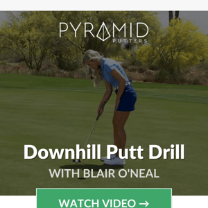 How to conquer downhill putts 🎥 Video drill