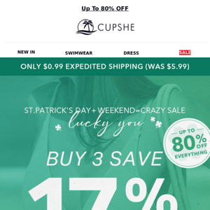 💚Lucky Find You: Extra 17% OFF Sitewide