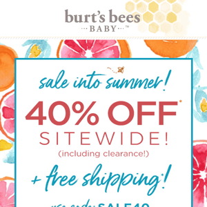 ✨ 40% off + Free shipping! ✨