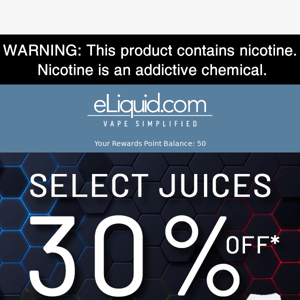 30% OFF Select Juice! 🔥 👋