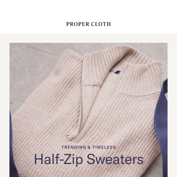 Trending & Timeless: Half-Zip Sweaters