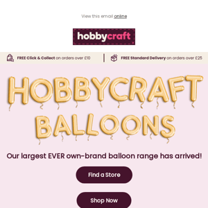 Shop our NEW own brand balloons! 🎈