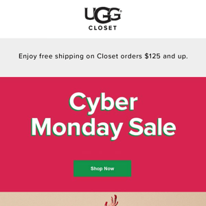 Ugg closet hotsell free shipping coupon