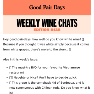 Weekly Wine Chats #138⛱