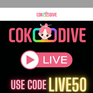 🎉 2.16 K-Pop Live Shopping Event at COKODIVE with 50% OFF Code LIVE50! 🎉