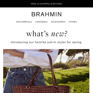 Brahmin Handbags - Think pink in honor of Breast Cancer Awareness month! 🎀  Now through October 31st, Brahmin will donate a portion of proceeds from  this limited collection to National Breast Cancer