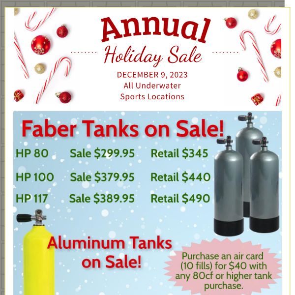 UWS Annual Holiday Sale 2023