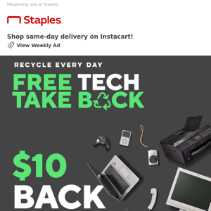 We’ll take your tech. You get $10 back!
