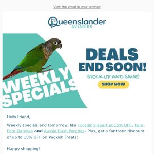 🦜 Want to SAVE on bird supplies?