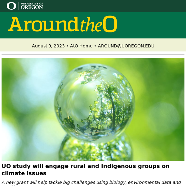 Forests and carbon capture, Ducks to join Big 10, study abroad record