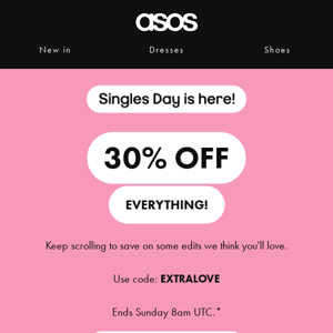 30% off everything 😲