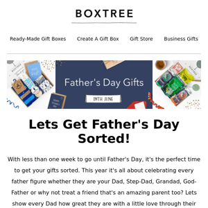 Lets Get Father's Day Sorted!