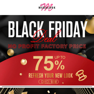 👍75% Off-Black Friday Deal, No Profit With Factory Price, Check Now