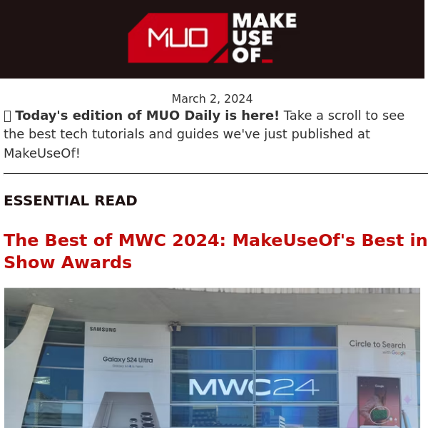 🏆 We Attended MWC 2024: Check Out Our Best in Show Awards