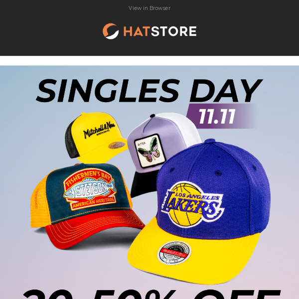 Singles Day Starting Now - 20-50% OFF EVERYTHING 🛍️