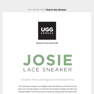 Josie lace sneaker - an elegant style for summer