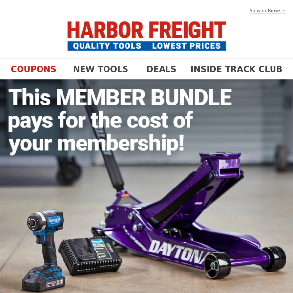 Members Only Free $97.99 HERCULES Impact Driver Kit Offer! Join Now!