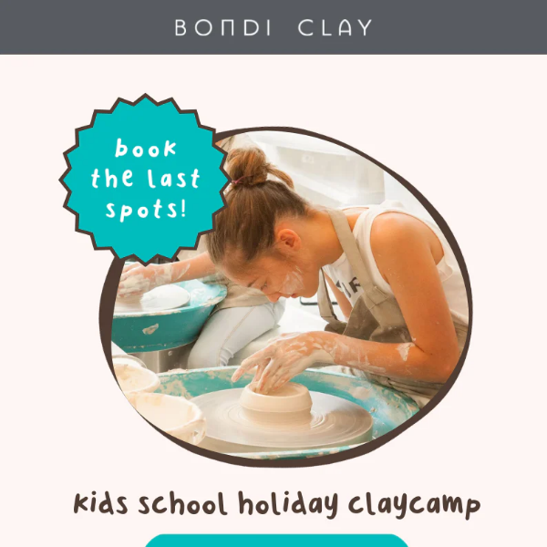 🔆 Kids School Holiday Clay Camp