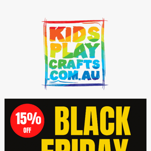 15% off Black Friday until Sunday  🌈