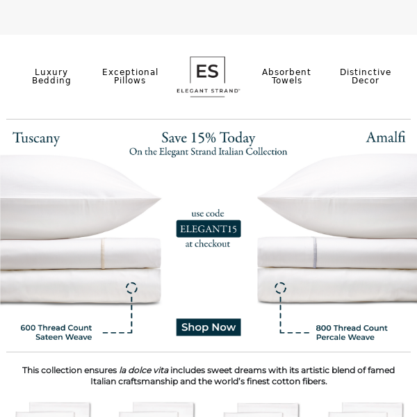 Unveiling Our Italian Bedding: Elevate Your Bedroom to Pure Luxury
