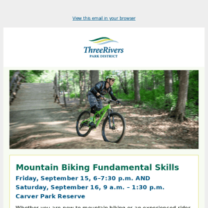 Learn new mountain biking skills, collect seeds in the prairie, create your own felted flowers and more!