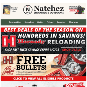 Hundreds in Savings on Hornady Reloading + Free Bullet Rebate on Now