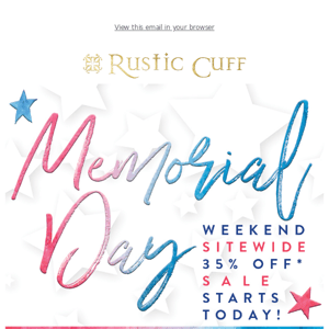 🌟Memorial Day 35% Off Sitewide Sale!