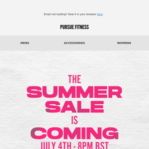 Summer sale incoming.