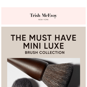 Discover Trish's Mini Luxe Brush Collection ✨