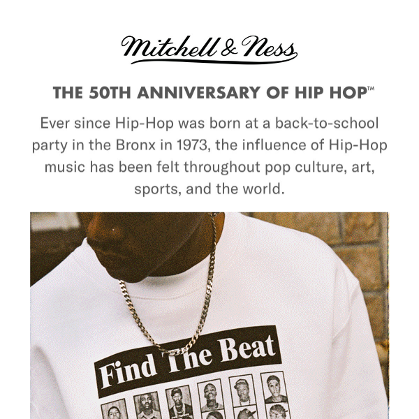 Mitchell & Ness Unisex 50th Anniversary of Hip-Hop Legends Jersey - Black