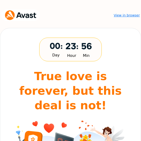 💔 Avoid heartache: Save 66% on Avast Premium Security today!