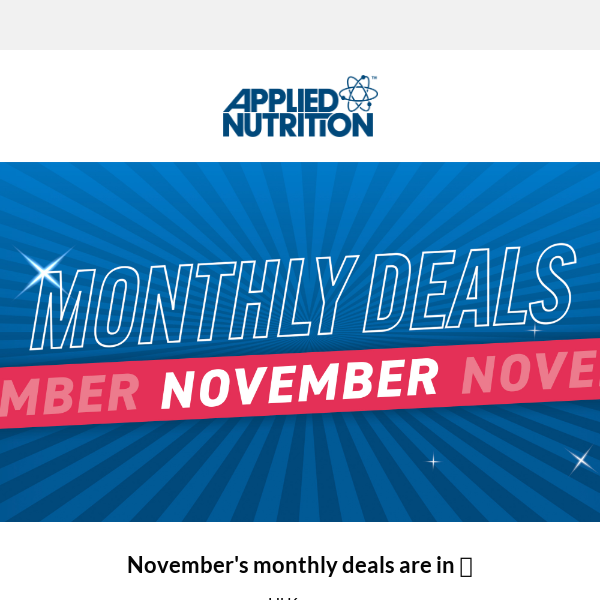 November's Monthly Deals Are Here 🔥