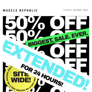 50% OFF EXTENDED 🤑