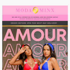 Moda Minx, OUR AMOUR Collection has been restocked 🛍️
