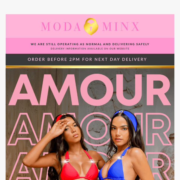 Moda Minx, OUR AMOUR Collection has been restocked 🛍️