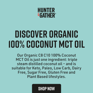 Discover Organic 100% Coconut MCT Oil