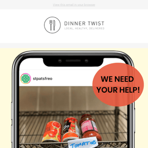 How YOU can help! 🍽️