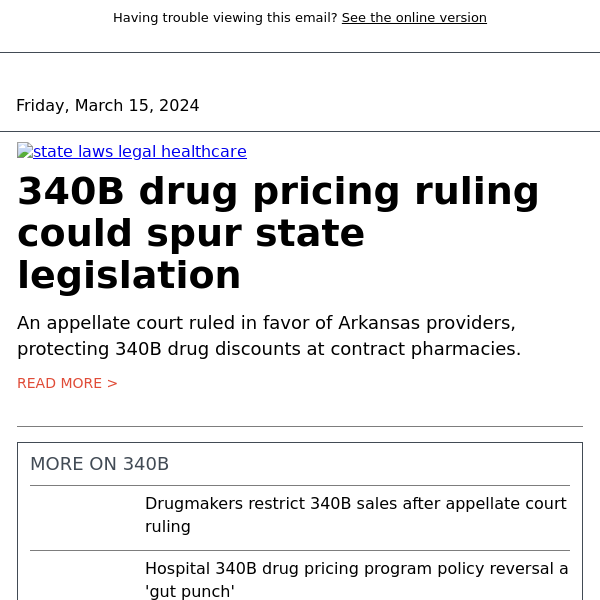 340B drug pricing ruling could spur state legislation
