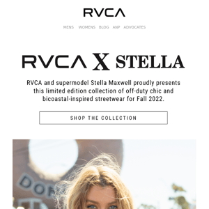 RVCA Presents | The Stella Maxwell Collection