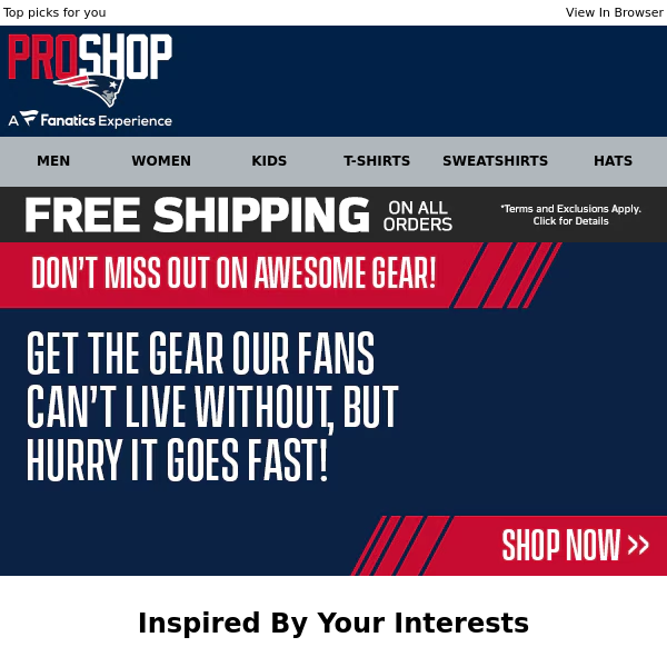 The Patriots Gear You Love