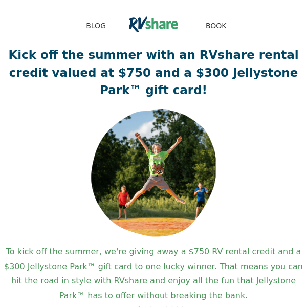 ☀️ RVshare and Jellystone Park Giveaway!