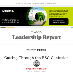 Cutting through the ESG confusion