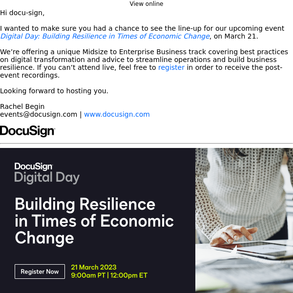 FW: How can your business build resilience in times of change?