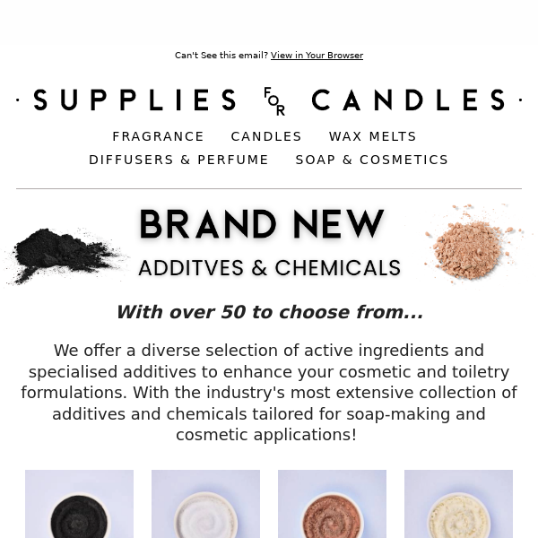Shop New Additives & Chemicals! 🥽 🌡️