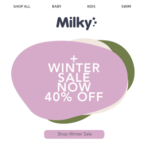 40% Off Winter Sale
